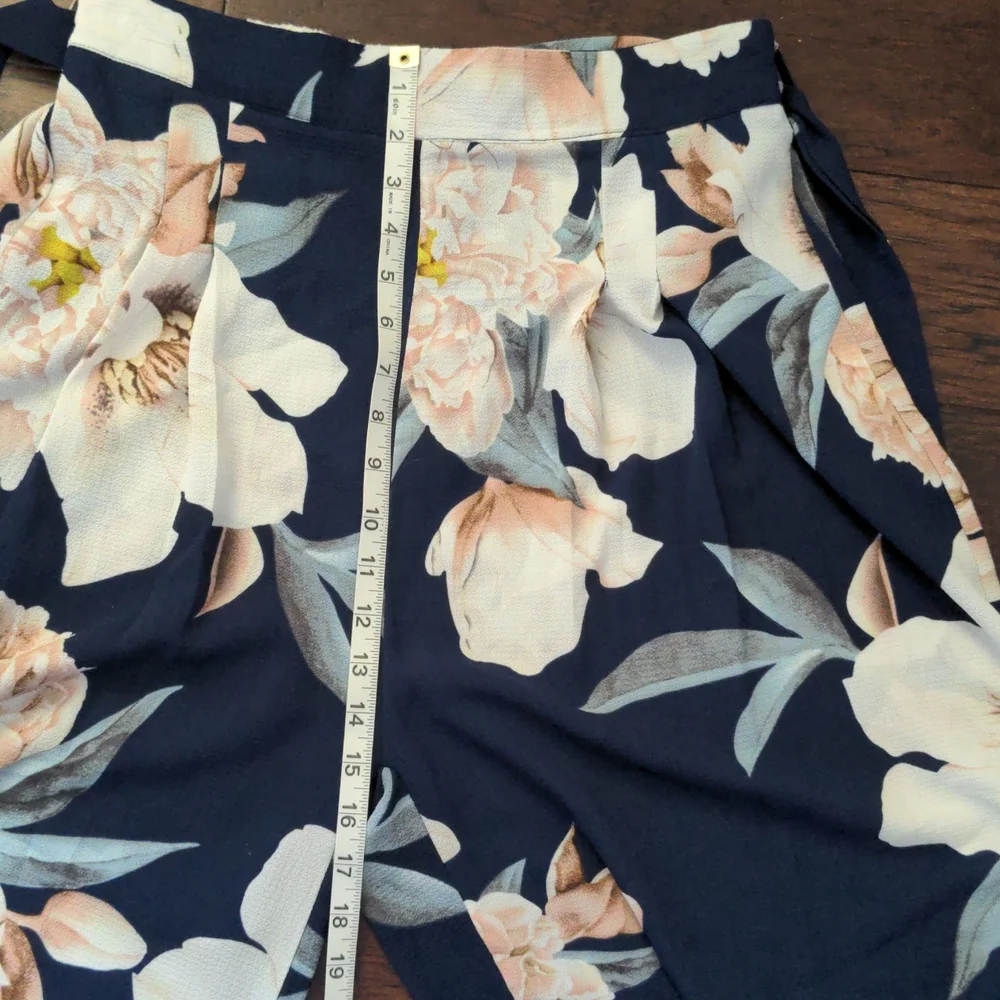 High Waist Wide Leg Pants Floral Print - Picture 10 of 10